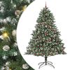 vidaXL Umel&yacute; vianočn&yacute; stromček Zelen&aacute; 240 cm PVC, plast a oceľ