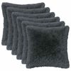 vidaXL Poťah na podložku 6 pcs HEERLEN Antracitov&aacute; 40 x 40 cm
