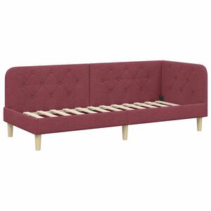 vidaXL Rohov&yacute; r&aacute;m postele V&iacute;no červen&eacute; 80 x 200 cm l&aacute;tka