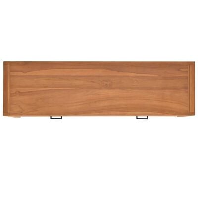 vidaXL Stôl s 2 zásuvkami 120x40x75 cm masívne teakové drevo