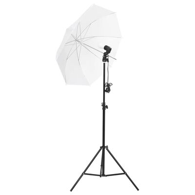 vidaXL Súprava štúdiového osvetlenia s pozadím a dáždnikmi