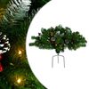 vidaXL Osvetlen&yacute; umel&yacute; vianočn&yacute; stromček k chodn&iacute;ku, zelen&yacute; 40 cm, PVC