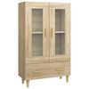 vidaXL Vysok&aacute; skrinka dub sonoma 70x31x115 cm spracovan&eacute; drevo
