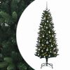 vidaXL Umel&yacute; vianočn&yacute; stromček s guľami 120 cm 150 LED Tepl&aacute; biela
