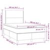 vidaXL Boxspring posteľ s matracom tmavosiv&yacute; 120x200 cm l&aacute;tka