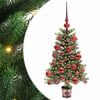 vidaXL Vianočn&yacute; stromček s 150 LED-i so stojanom Zelen&aacute; 65 cm PE