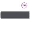 vidaXL Obruby tr&aacute;vnika 10 ks Antracit Oceľ valcovan&aacute; za studena