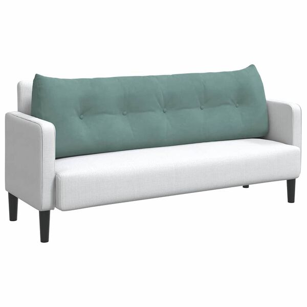 vidaXL Podu&scaron;ka na chrb&aacute;t Morsk&aacute; zelen&aacute; 160 x 24 x 50 cm Zamat