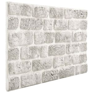 vidaXL N&aacute;stenn&eacute; panely 10 ks 100 x 50 cm Svetlosiv&aacute; EPS pena