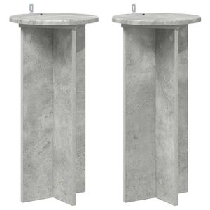 vidaXL Stojan na rastliny 2 ks Bet&oacute;novo siv&aacute; 29,5 x 29,5 x 60 cm