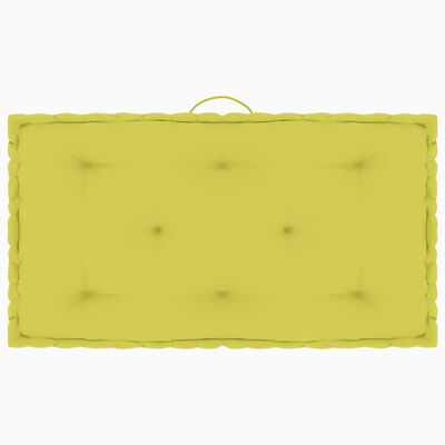 vidaXL Podlahové podložky na paletový nábytok 6 ks jablkovo-zelené bavlna
