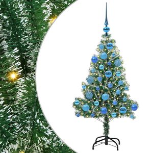 vidaXL Umel&yacute; vianočn&yacute; stromček, snehom obalen&yacute;, s LED svetlom 120 cm