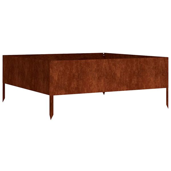 vidaXL Vyv&yacute;&scaron;en&yacute; z&aacute;hradn&yacute; z&aacute;hon 100x100x41 cm cortenov&aacute; oceľ