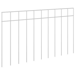 vidaXL Z&aacute;hradn&yacute; plotov&yacute; panel 24 ks 50 x 30 cm Pozinkovan&aacute; oceľ