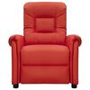 vidaXL Masážne kreslo, vínovo červené, umelá koža