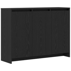 vidaXL Serv&iacute;rovacia skriňa Čierna 102 x 29.5 x 75 cm Kompozitn&eacute; drevo