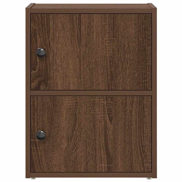 vidaXL Knižnica čierny dub 40x24x52 cm kompozitné drevo