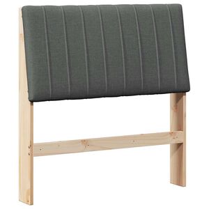 vidaXL Čal&uacute;nen&eacute; čelo postele Tmavo &scaron;ed&aacute; 90 cm Mas&iacute;vne borovicov&eacute; drevo