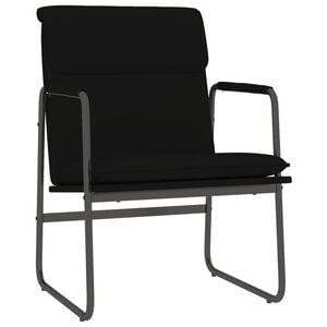 vidaXL Kreslo čierne 55x64x80 cm umel&aacute; koža