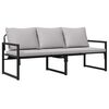 vidaXL Z&aacute;hradn&yacute; n&aacute;bytok Svetlosiv&aacute; 180 x 72,5 x 71 cm Polyester