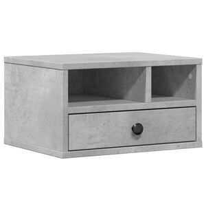 vidaXL Stojan na tlačiareň siv&yacute; 40x32x22,5 cm kompozitn&eacute; drevo