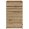 vidaXL Zásuvková skrinka dub artisan 60x36x103 cm kompozitné drevo
