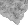 vidaXL Umelý králičí kožušinový pléd Sivá 150 x 220 cm Polyester
