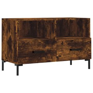 vidaXL TV skrinka dymov&yacute; dub 80x36x50 cm spracovan&eacute; drevo