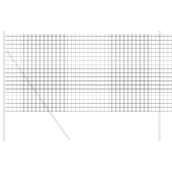 vidaXL Zvaren&yacute; dr&ocirc;ten&yacute; plot Siv&aacute; 1.4 x 25 m