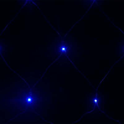 vidaXL Vianočná svetelná sieť modrá 3x3 m 306 LED interiér exteriér