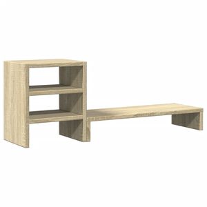 vidaXL Stojan na monitor s organiz&eacute;rom dub sonoma kompozitn&eacute; drevo