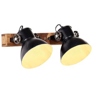 vidaXL Industri&aacute;lna n&aacute;stenn&aacute; lampa, čierna 45x25 cm E27