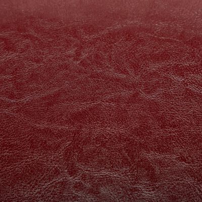 vidaXL Klubové kreslo s podnožkou vínovo-červené umelá koža