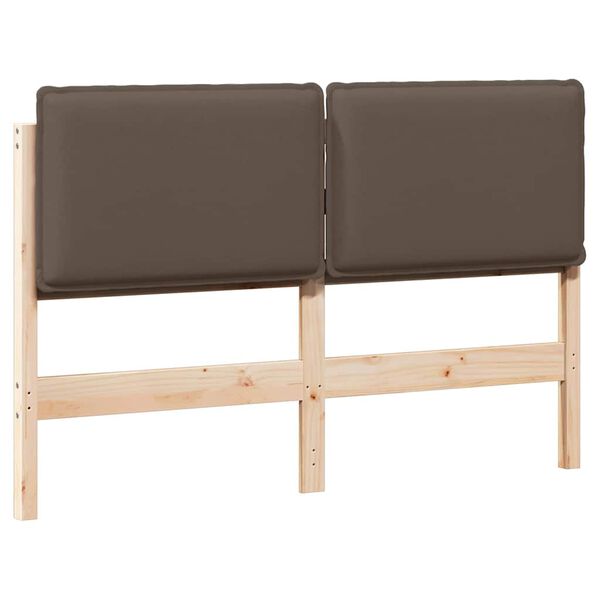 vidaXL Čal&uacute;nen&eacute; čelo postele Pr&iacute;rodn&aacute; a svetlosiv&aacute; 120 cm