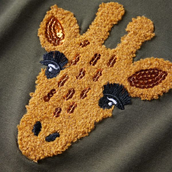 Detsk&eacute; tričko s dlh&yacute;mi ruk&aacute;vmi kaki 116