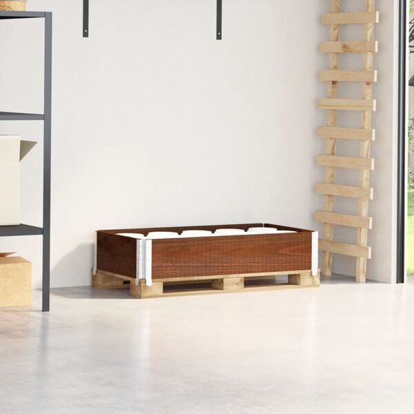 vidaXL Paletov&aacute; ohr&aacute;dka hned&aacute; 100x50 cm borovicov&yacute; mas&iacute;v