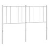 vidaXL Kovov&eacute; n&aacute;hradn&eacute; čelo postele biele 120 cm