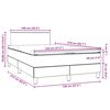 vidaXL Posteľn&yacute; r&aacute;m boxspring s matracom čierny 120x210 cm zamat