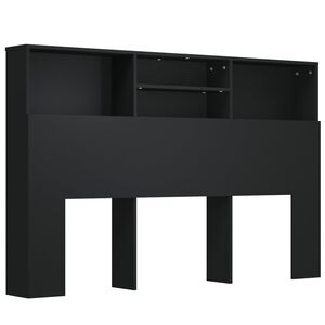vidaXL Čelo postele so skrinkou čierne 160x19x103,5 cm