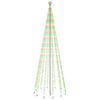 vidaXL Vianočn&yacute; stromček s hrotom 732 farebn&yacute;ch LED 500 cm