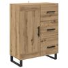 vidaXL Highboard so z&aacute;suvkou 2 pcs Remeseln&yacute; dub 69,5 x 34 x 180 cm