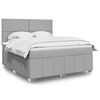 vidaXL Boxspring posteľ s matracom bledosiv&aacute; 180x200 cm l&aacute;tka