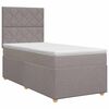 vidaXL Posteľ boxspring s matracom Sivohned&aacute; 80 x 200 cm L&aacute;tka