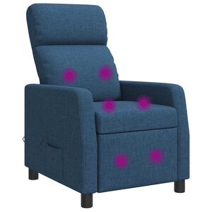 vidaXL Mas&aacute;žne relaxačn&eacute; kreslo Modr&aacute; L&aacute;tka