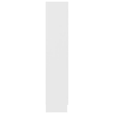 vidaXL Vitrína, biela 82,5x30,5x150 cm, kompozitné drevo