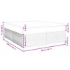 vidaXL Boxspring posteľ s matracom čierna 200x200 cm l&aacute;tka