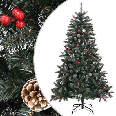 vidaXL Umelý vianočný stromček s podstavcom zelený 120 cm PVC