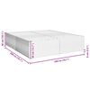 vidaXL Posteľ bez matraca kr&eacute;mov&aacute; 200x200 cm l&aacute;tka