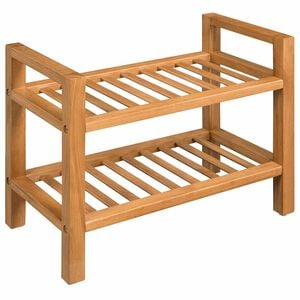 vidaXL Reg&aacute;l na top&aacute;nky s 2 policami 50x27x40 cm, dubov&yacute; mas&iacute;v