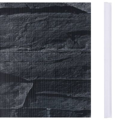 vidaXL Záhradné tieniace fólie 4 ks PVC 35x0,19 m kamenný vzhľad sivé